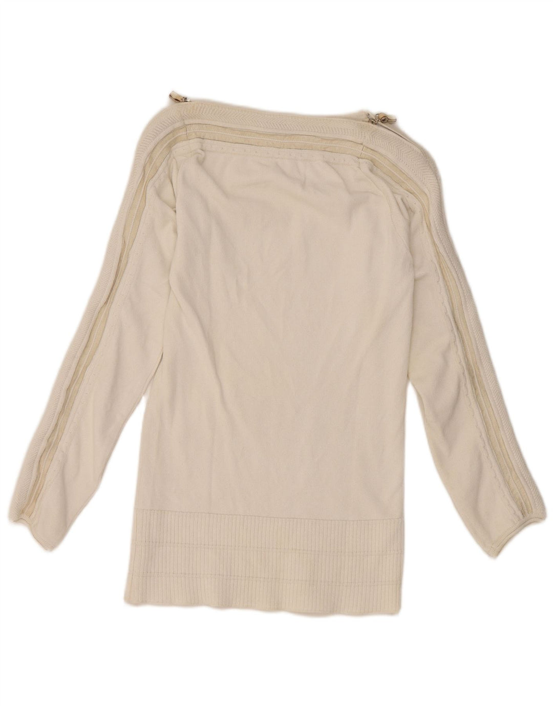 Gianfranco Ferre Womens Boat Neck Jumper Sweater UK 10 Small White