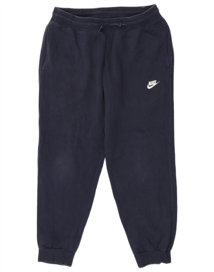 Nike Mens Tracksuit Trousers Joggers Large  Navy Blue Cotton