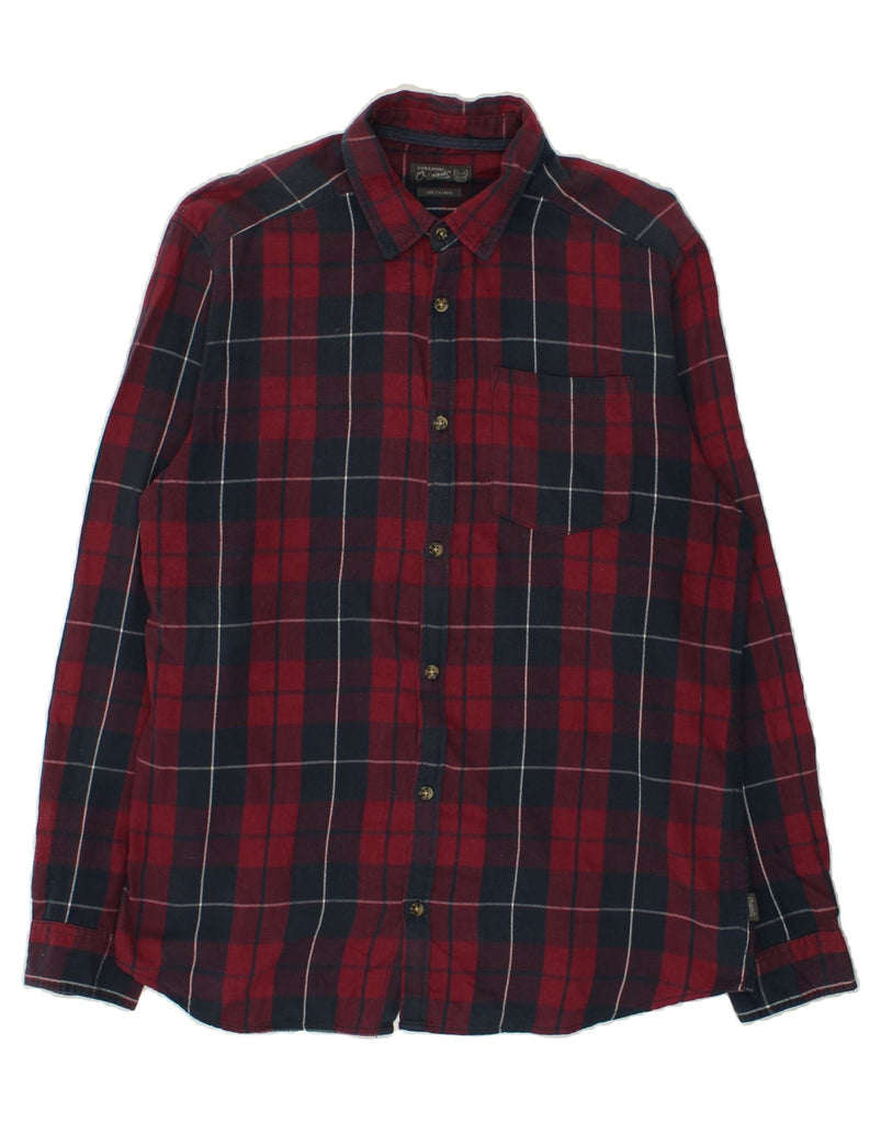 JACK & JONES Mens Shirt XL Red Check Cotton | Vintage Jack & Jones | Thrift | Second-Hand Jack & Jones | Used Clothing | Messina Hembry 