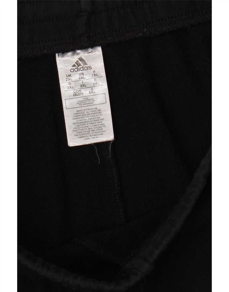 ADIDAS Womens Tracksuit Trousers Joggers UK 20 2XL Black Cotton Vintage Adidas and Second-Hand Adidas from Messina Hembry 