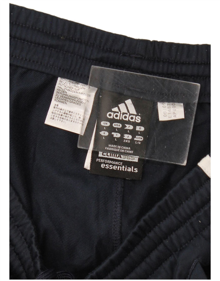ADIDAS Mens Clima 365 Tracksuit Trousers Large Navy Blue Polyester