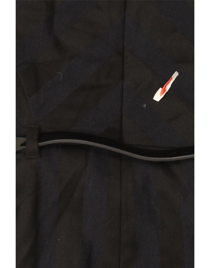 Marks & Spencer Womens Sheath Dress UK 12 Medium Navy Blue Colourblock