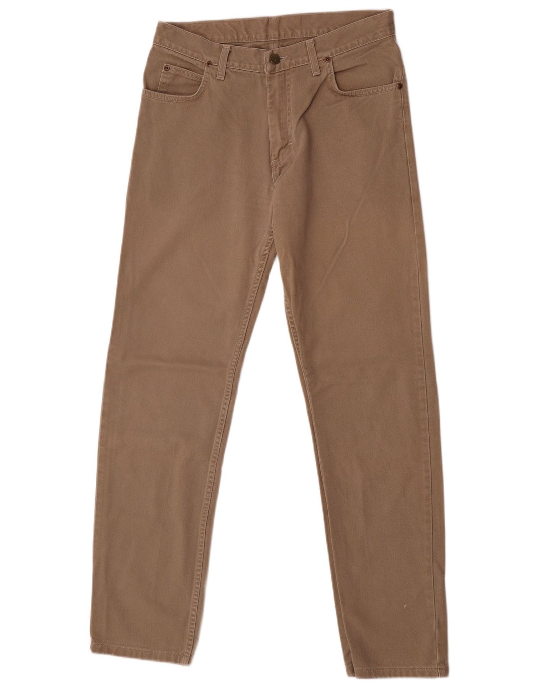 Lee Mens Brooklyn Straight Jeans W33 L34 Beige Cotton