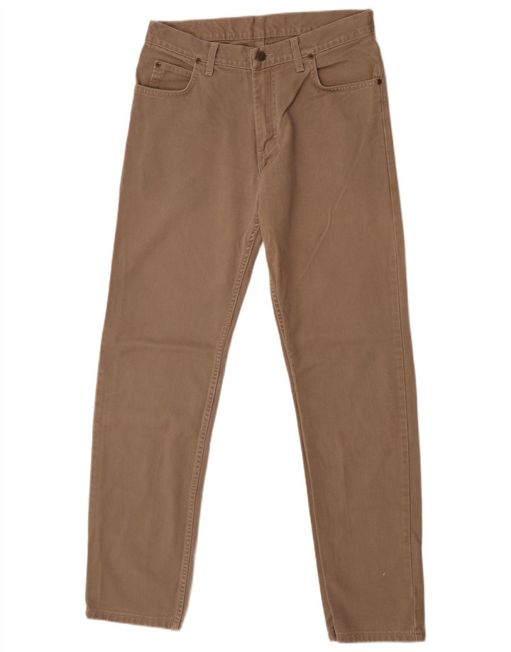 Lee Mens Brooklyn Straight Jeans W33 L34 Beige Cotton