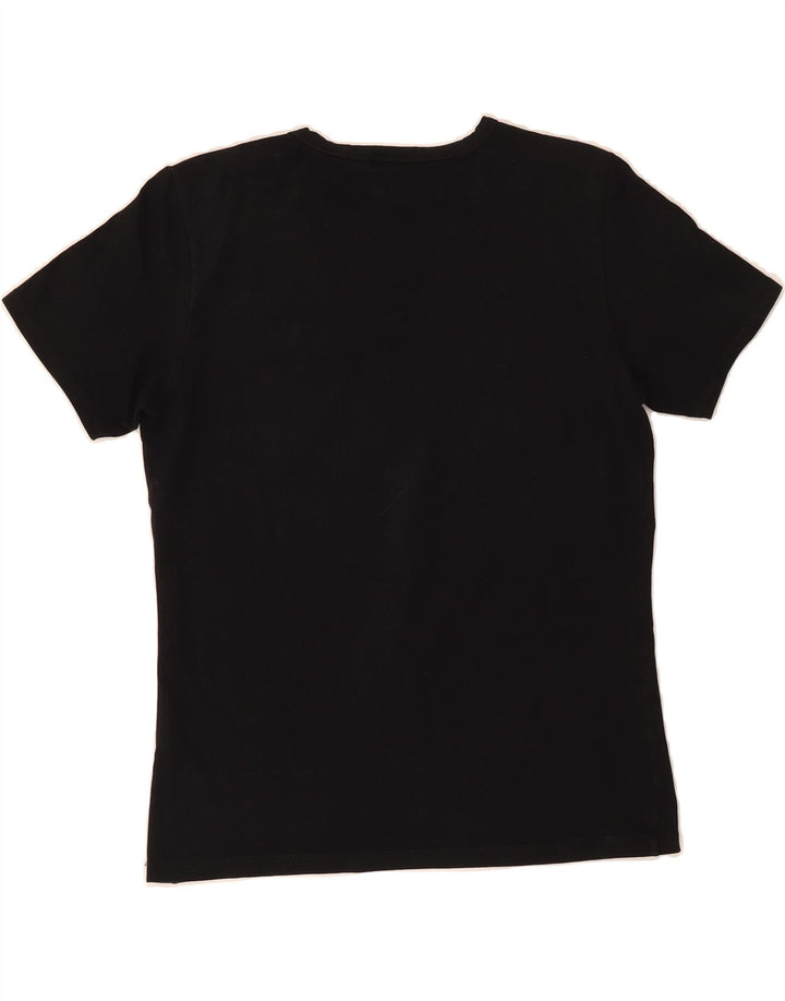 GANT Womens T-Shirt Top UK 14 Large Black Cotton Vintage Gant and Second-Hand Gant from Messina Hembry 