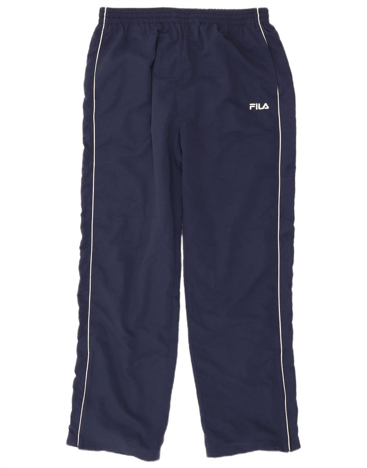 FILA Mens Tracksuit Trousers XL Navy Blue Polyester