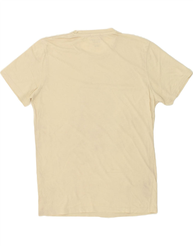 JACK & JONES Mens Regular Fit Graphic T-Shirt Top Medium Beige Cotton | Vintage Jack & Jones | Thrift | Second-Hand Jack & Jones | Used Clothing | Messina Hembry 