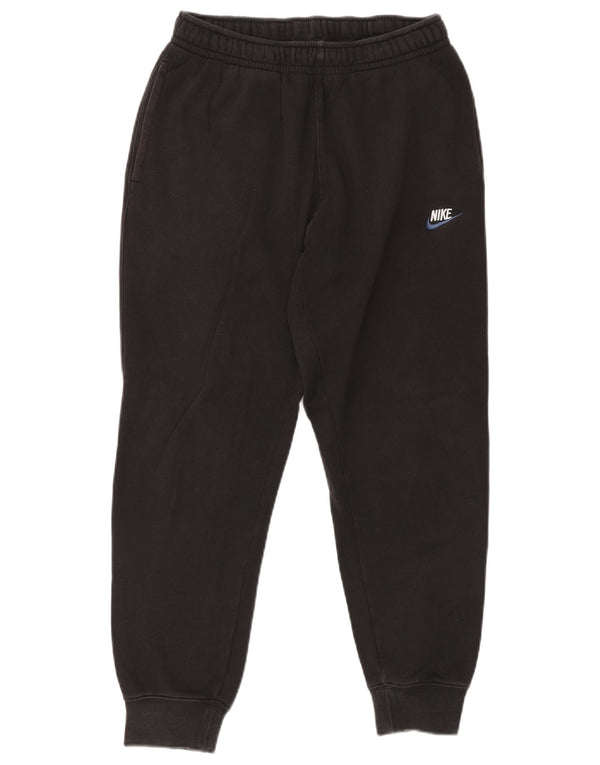 NIKE Mens Tracksuit Trousers Joggers Medium Black Cotton