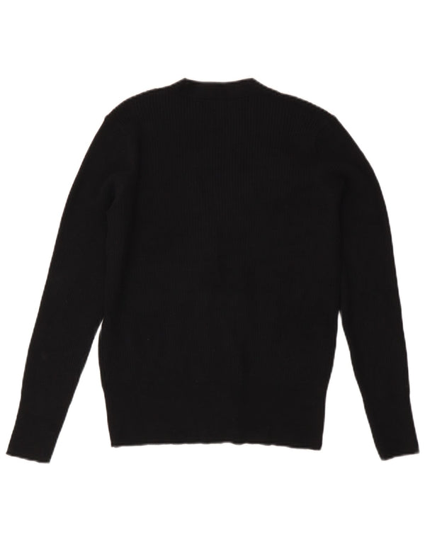 Marks & Spencer Womens Cardigan Sweater UK 10 Small Black Viscose