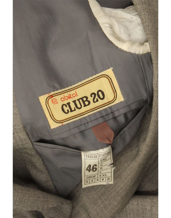 Vintage Mens 2 Button Blazer Jacket IT 46 Small Grey