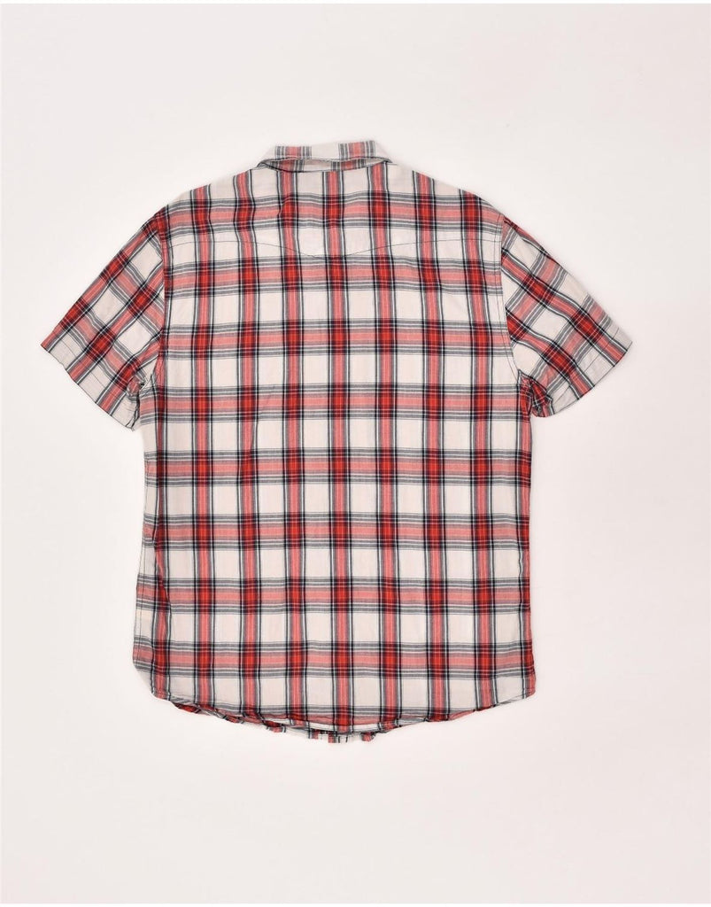 LEE Mens Slim Short Sleeve Shirt Large Red Check Cotton | Vintage Lee | Thrift | Second-Hand Lee | Used Clothing | Messina Hembry 