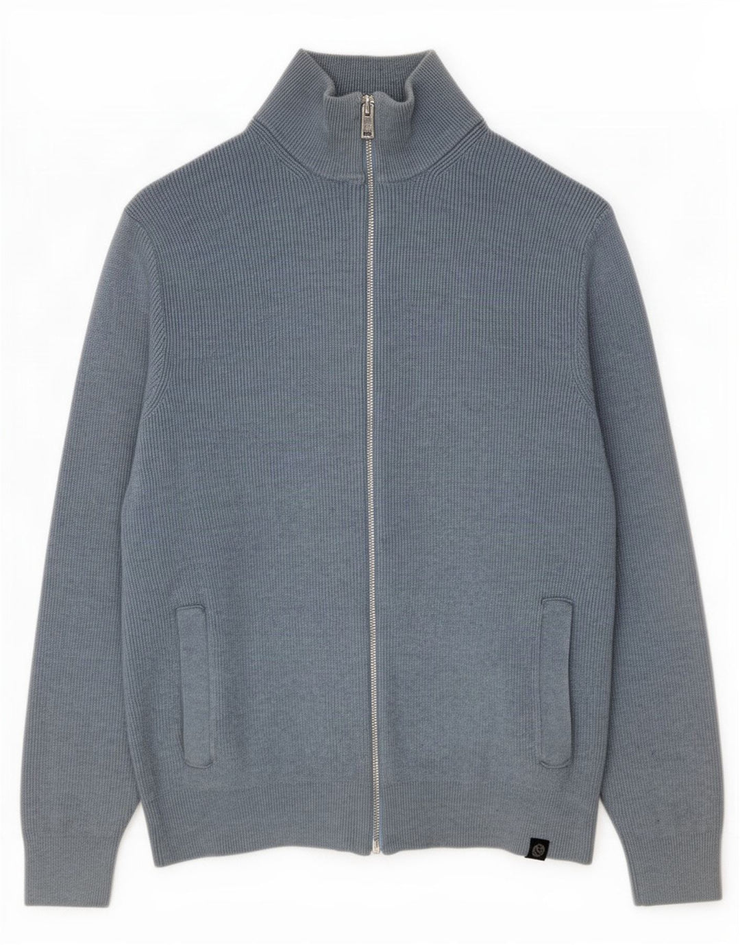 Marks & Spencer Mens Cardigan Sweater Medium Blue Polyester