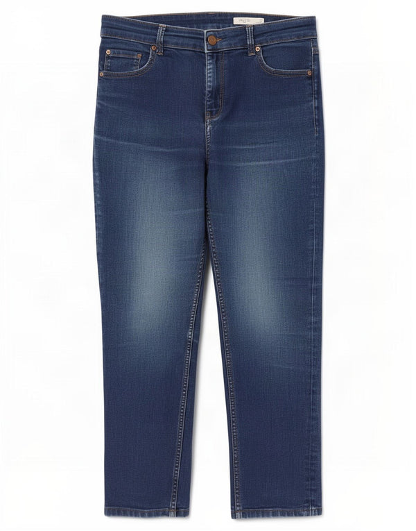 Marks & Spencer Womens The Lily Slim Jeans UK 14 Large W30 L26 Blue Cotton