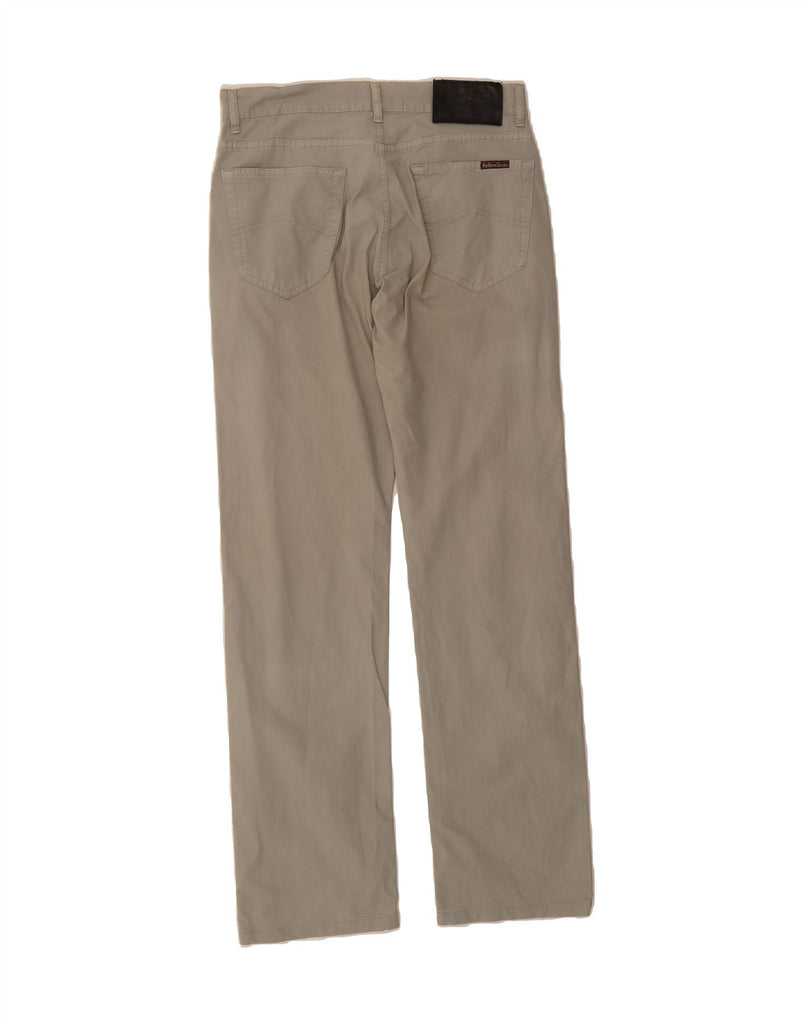 MARLBORO CLASSICS Mens Comfort Fit Straight Casual Trousers W33 L34 Grey Vintage Marlboro Classics and Second-Hand Marlboro Classics from Messina Hembry 