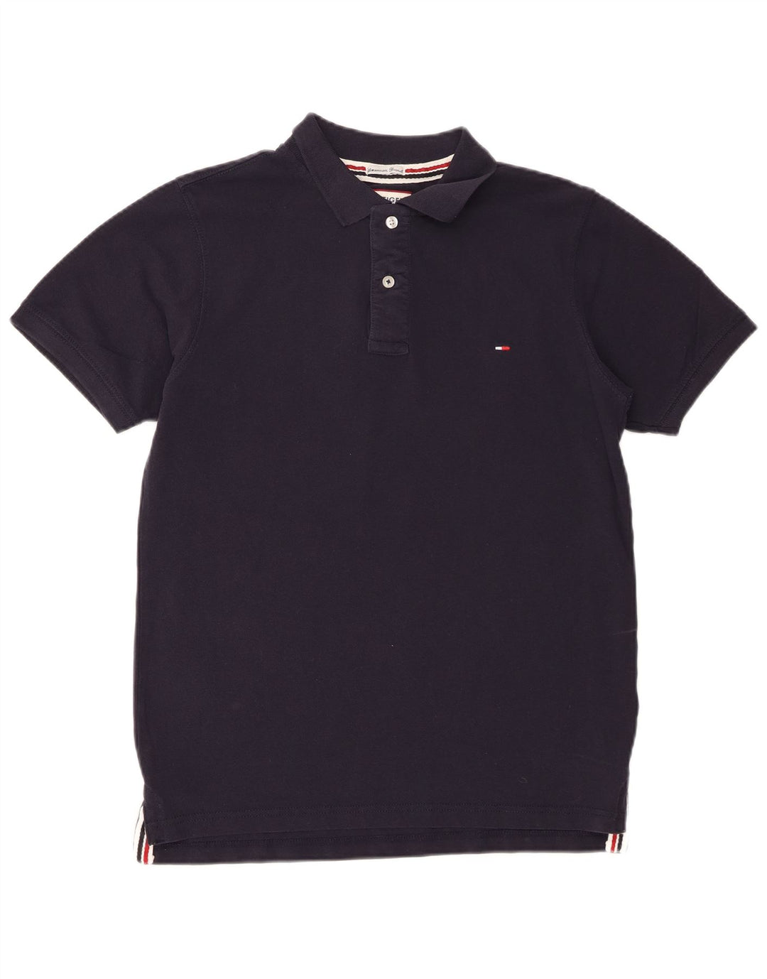 Tommy Hilfiger Mens Polo Shirt Large Navy Blue Cotton