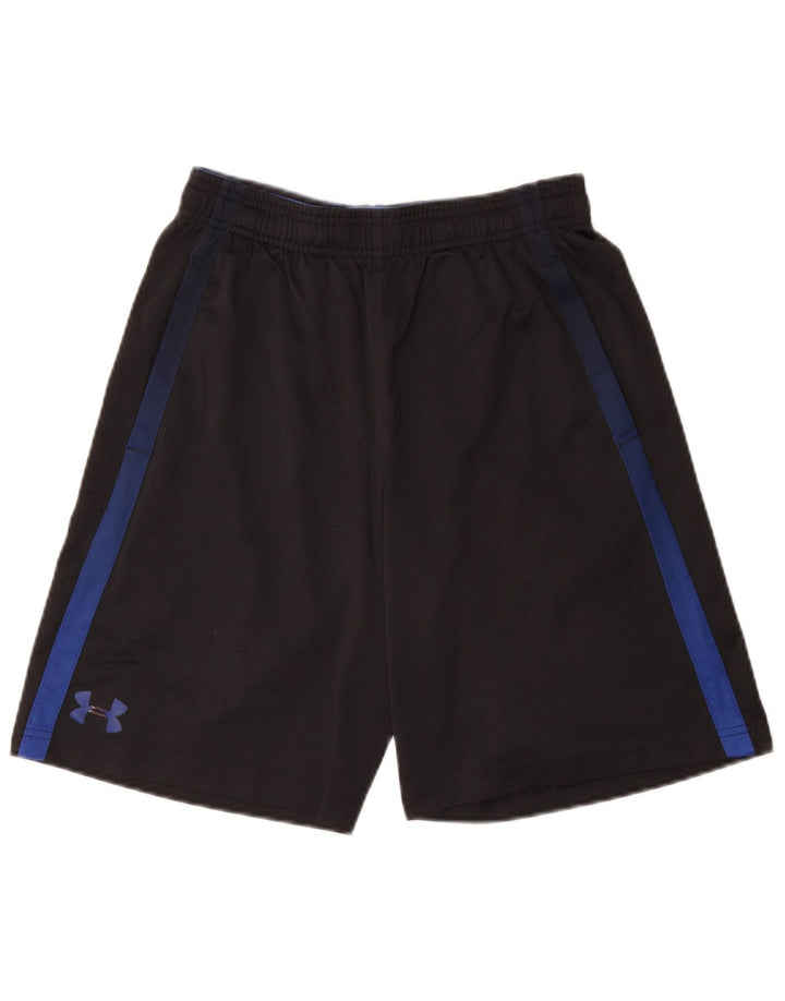 Under Armour Mens Heat Gear Sport Shorts Small  Black Colourblock Polyester