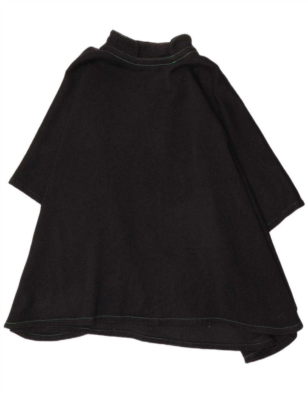 Vintage Womens Poncho Dress One Size Black