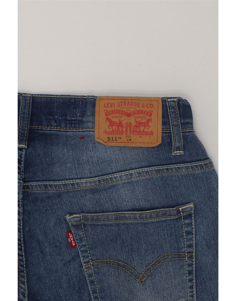 LEVI'S Girls 511 Slim Denim Shorts 13-14 Years W30 Blue Cotton | Vintage Levi's | Thrift | Second-Hand Levi's | Used Clothing | Messina Hembry 