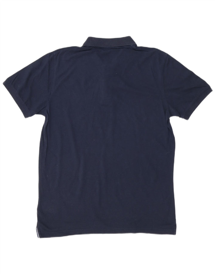 Gant Mens Polo Shirt Large Navy Blue Cotton