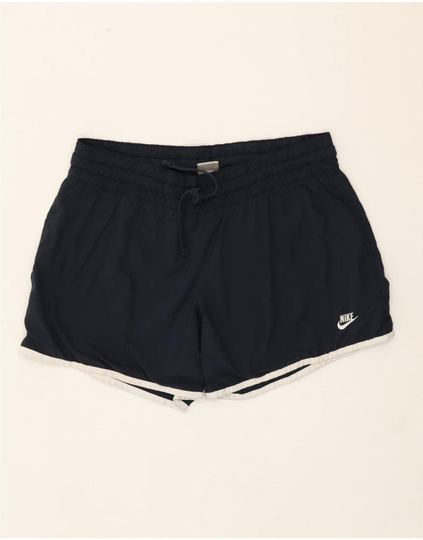 Nike Womens Sport Shorts US 12/14 Large  Navy Blue