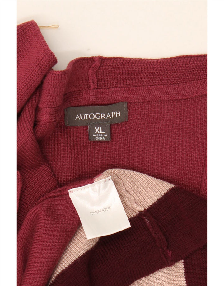 Marks & Spencer Womens Longline Cardigan Sweater UK 18 XL Multicoloured