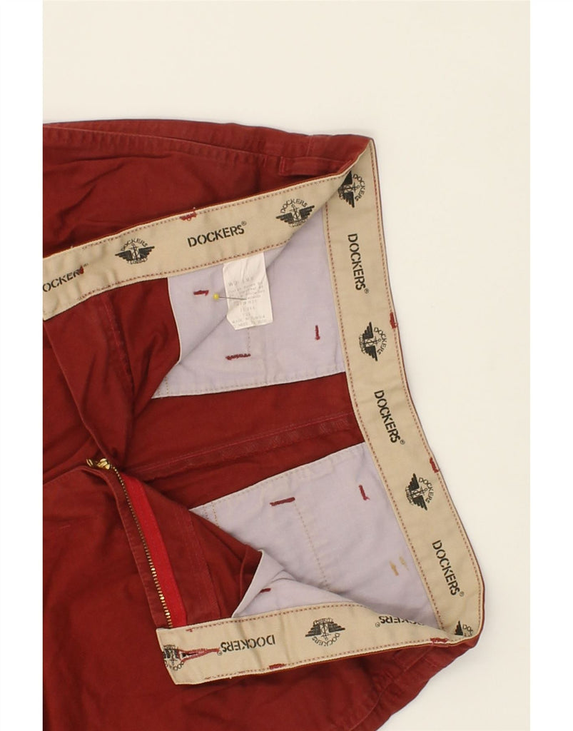 DOCKERS Mens Chino Shorts W31 Medium Red Cotton Vintage Dockers and Second-Hand Dockers from Messina Hembry 