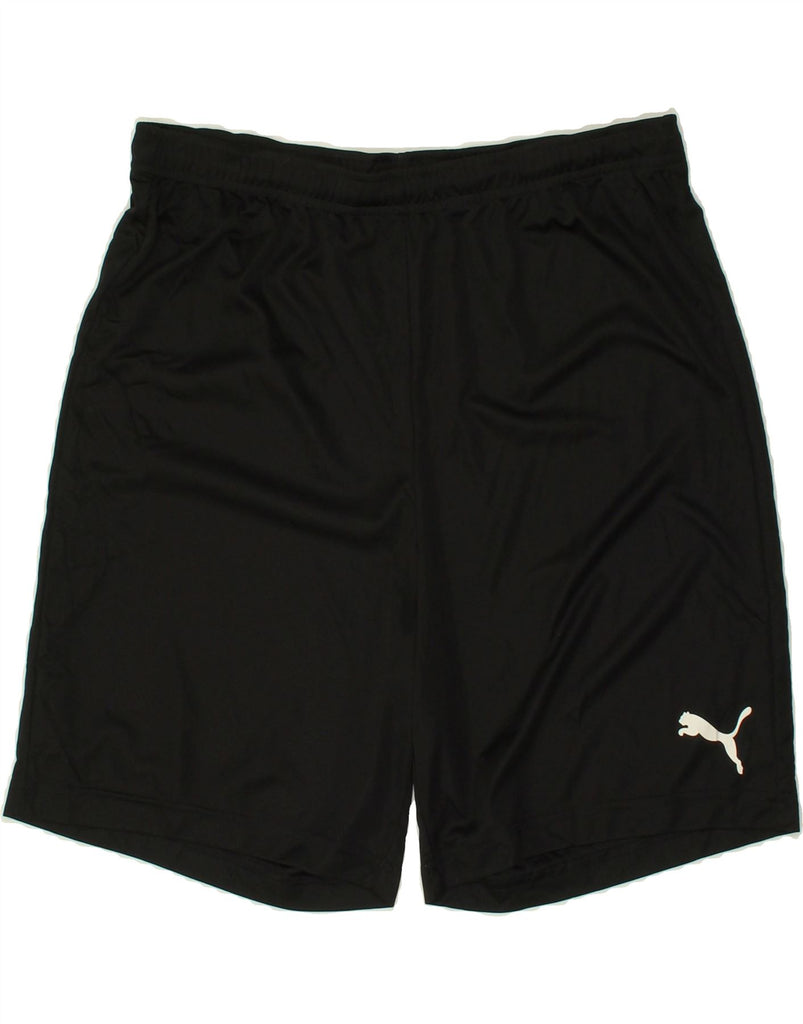 PUMA Mens Sport Shorts Large Black | Vintage Puma | Thrift | Second-Hand Puma | Used Clothing | Messina Hembry 