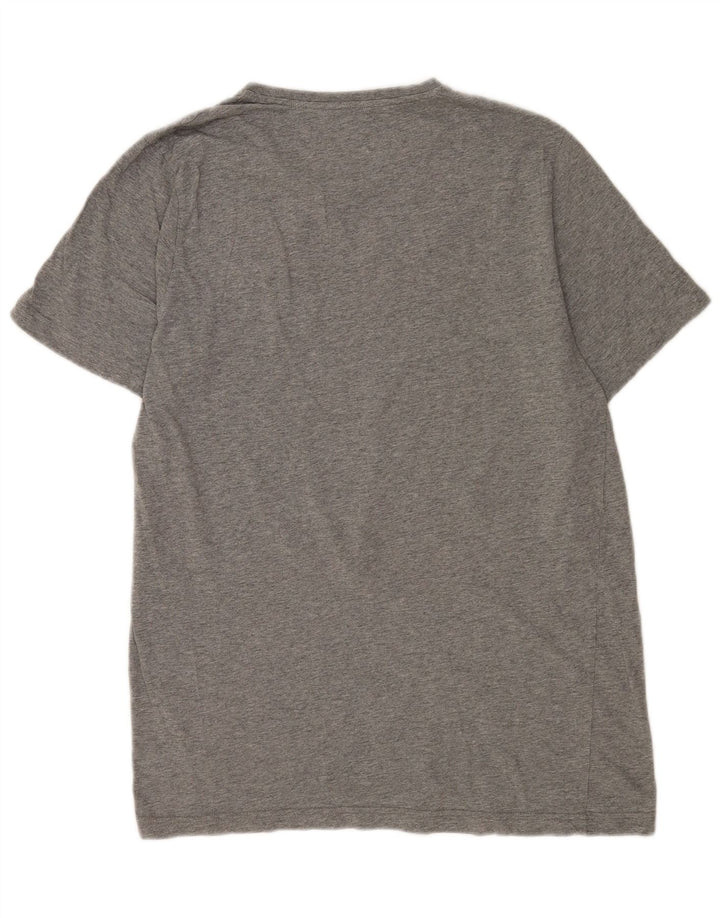 Puma Mens Graphic T-Shirt Top Large Grey Flecked