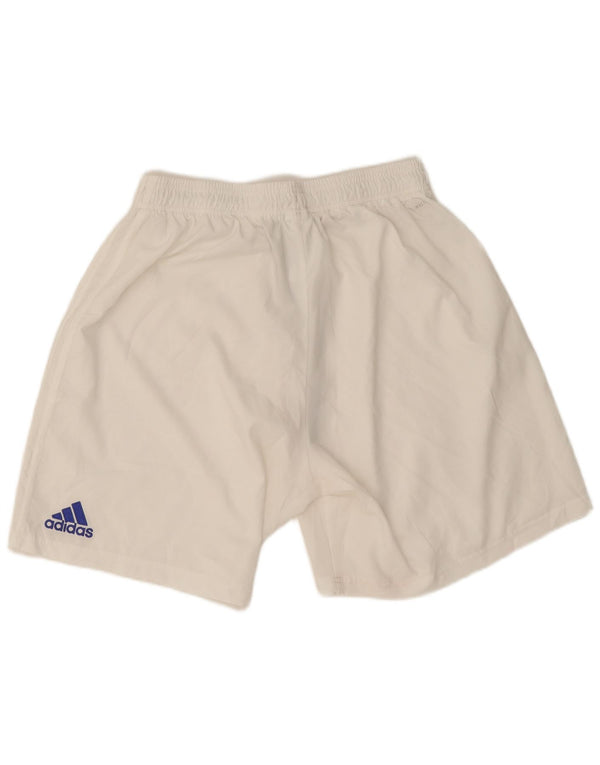 Adidas Mens Cardiff City FC Sport Shorts Large White Polyester