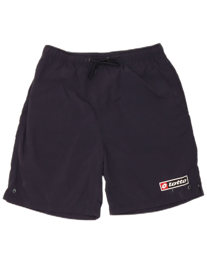 Lotto Mens Sport Shorts Medium  Navy Blue Nylon