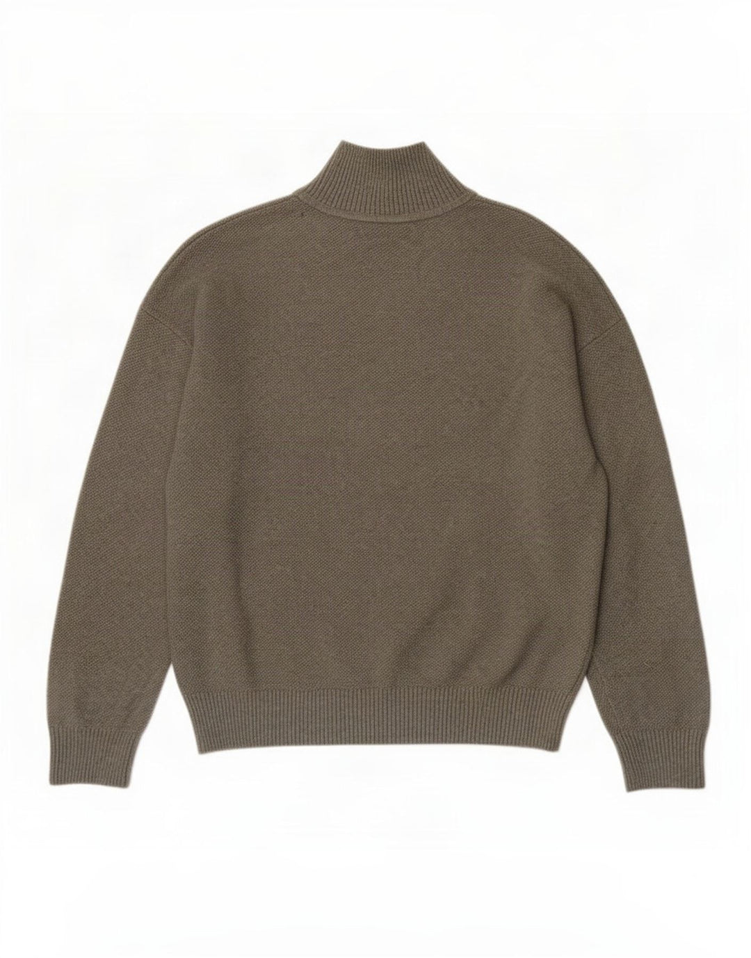Marks & Spencer Womens Turtle Neck Jumper Sweater UK 10 Small Khaki