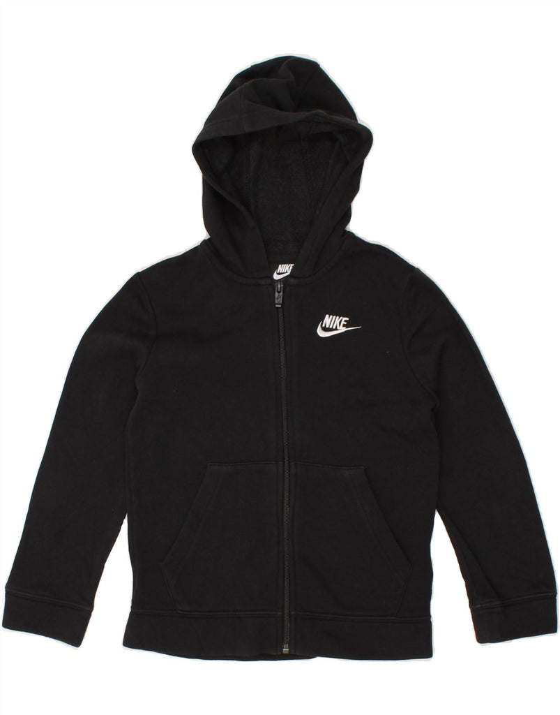 NIKE Boys Graphic Standard Fit Zip Hoodie Sweater 7-8 Years XS Black | Vintage Nike | Thrift | Second-Hand Nike | Used Clothing | Messina Hembry 