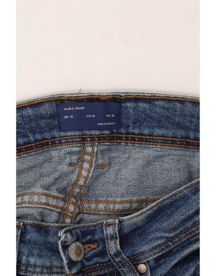 Zara Mens Skinny Jeans EU 38 Small W30 L29 Blue