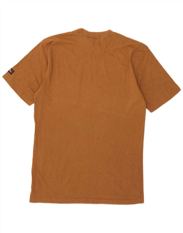 Dickies Mens T-Shirt Top Large Brown Cotton