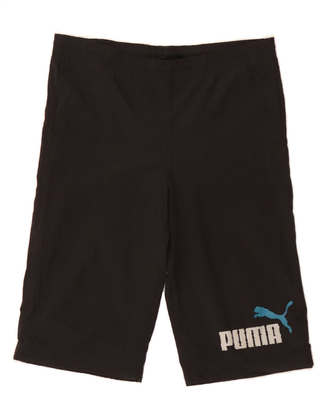 PUMA Boys Graphic Bermuda Sport Shorts 13-14 Years  Black Vintage Puma and Second-Hand Puma from Messina Hembry 