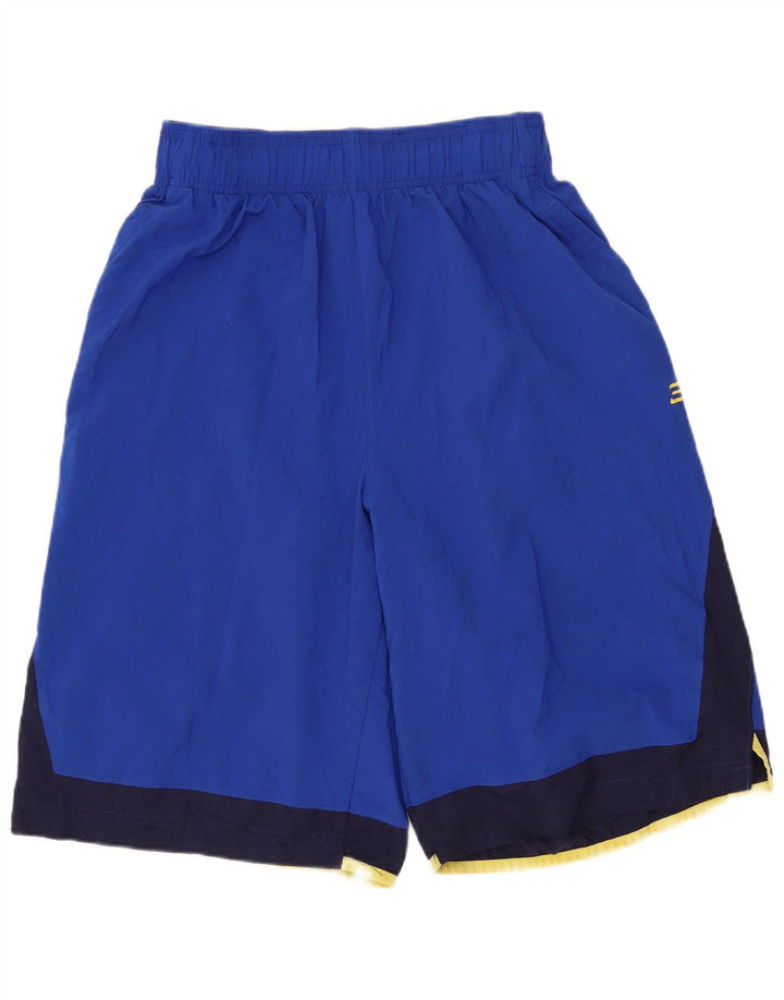 Under Armour Mens Sport Shorts Small Blue Colourblock Polyester
