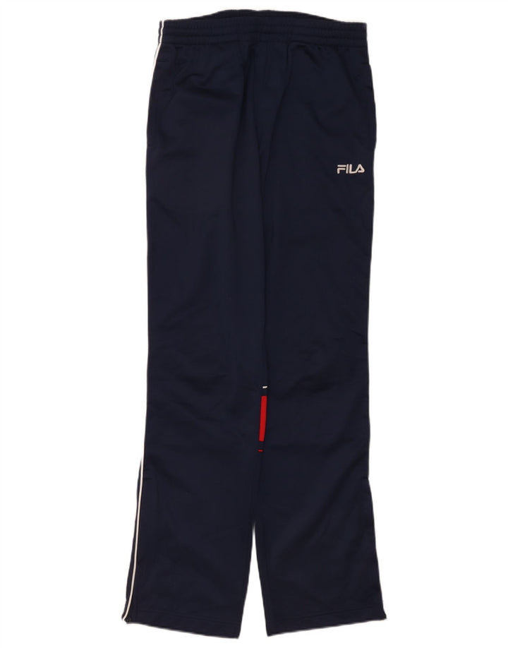 Fila Mens Tracksuit Trousers XS  Navy Blue Colourblock Polyester