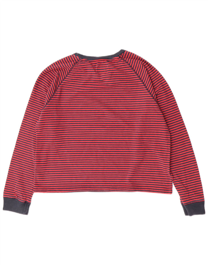 Jack Wills Womens Salcombe Devon Sweatshirt Jumper UK 14 Medium Red Striped