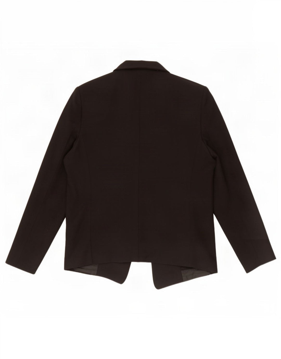 Topshop Womens Open Blazer Jacket UK 14 Large Black Polyester