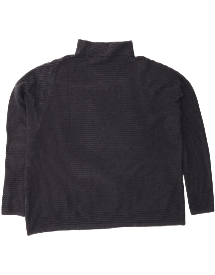 FRENCH CONNECTION Womens Roll Neck Jumper Sweater UK 16 Large Black