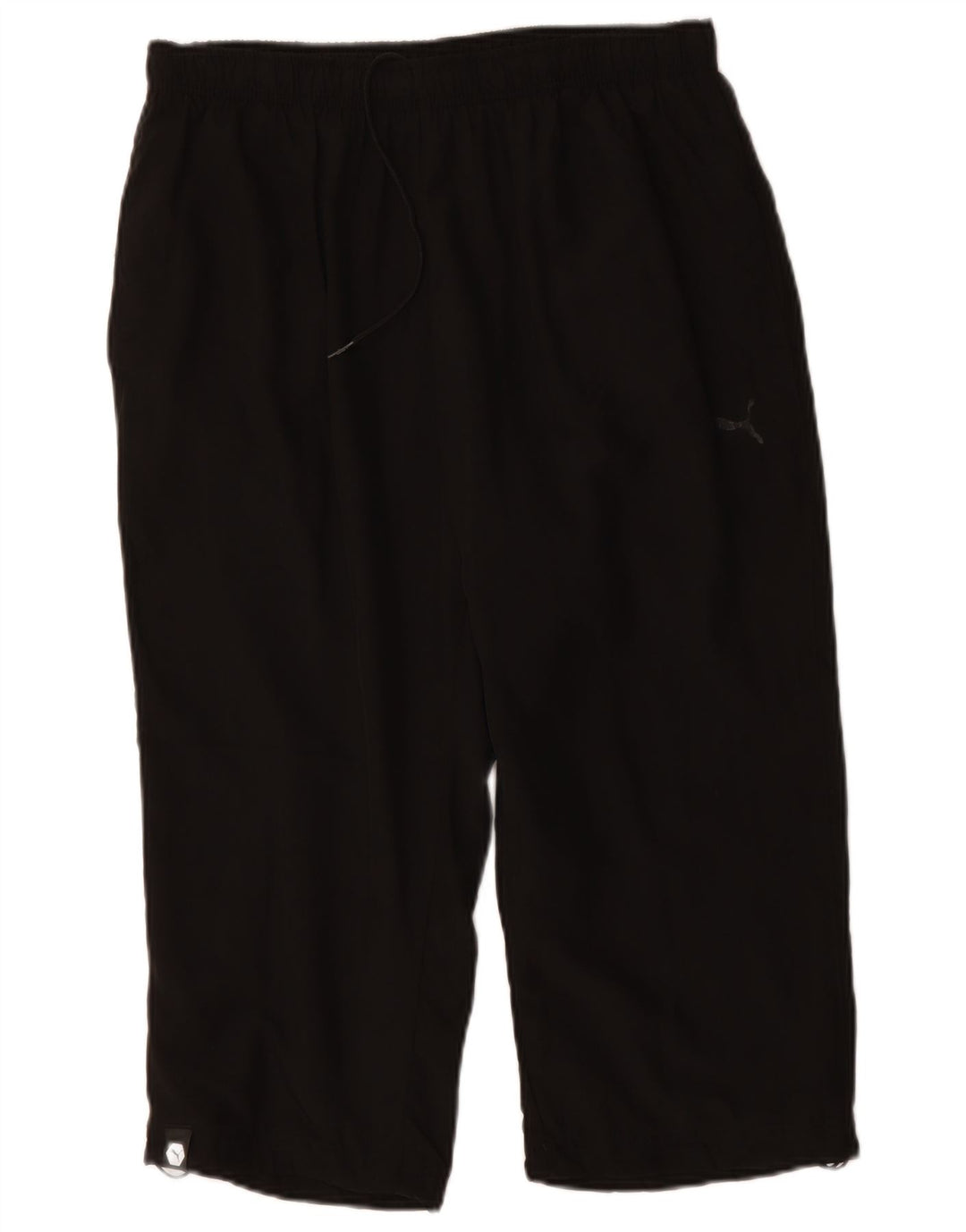 PUMA Mens Graphic Capri Tracksuit Trousers Large Black Polyester