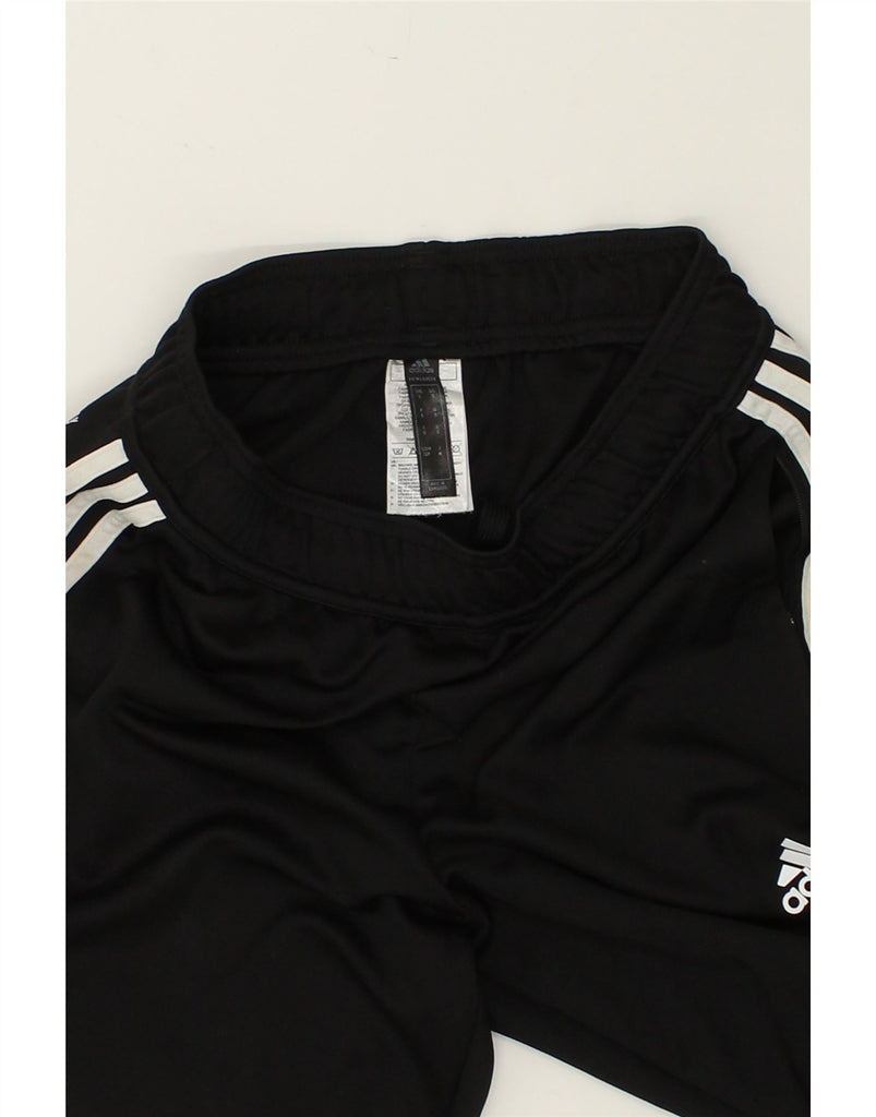 ADIDAS Womens Aeroready Tracksuit Trousers UK 8 Small Black Polyester | Vintage Adidas | Thrift | Second-Hand Adidas | Used Clothing | Messina Hembry 