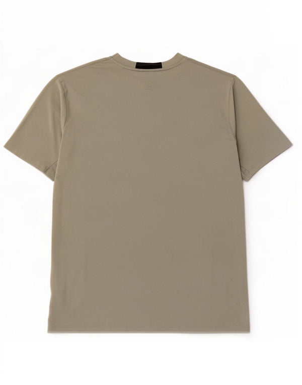 Adidas Mens Slim Fit T-Shirt Top Large Khaki Polyester