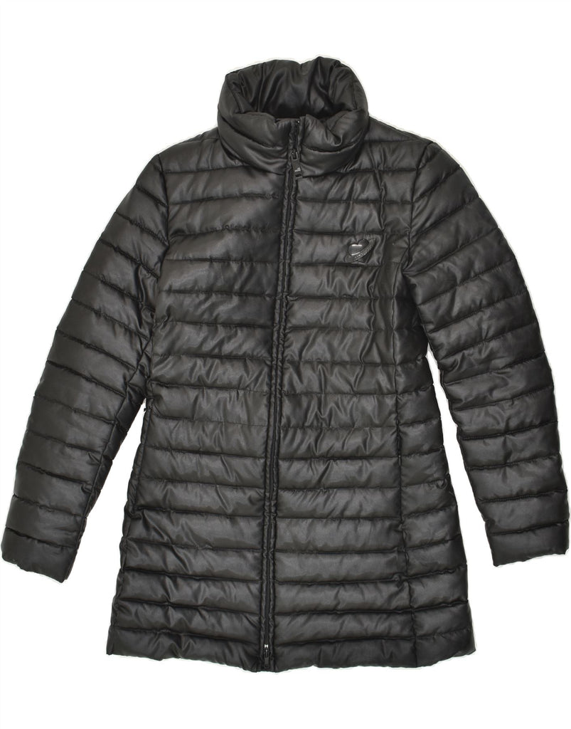 MOSCHINO Womens Padded Coat UK 8 Small Black Polyamide Vintage Moschino and Second-Hand Moschino from Messina Hembry 