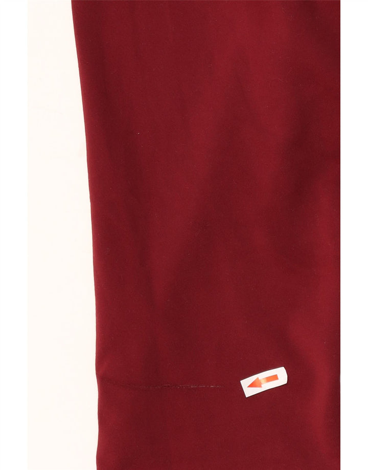 Nike Womens Dri Fit Leggings UK 12 Medium  Burgundy Polyester