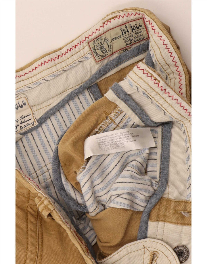 Fat Face Mens Chino Shorts W36 Large Beige Cotton