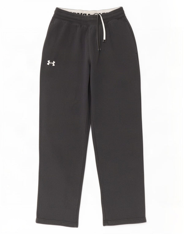 Under Armour Mens Graphic Tracksuit Trousers Medium Black Cotton