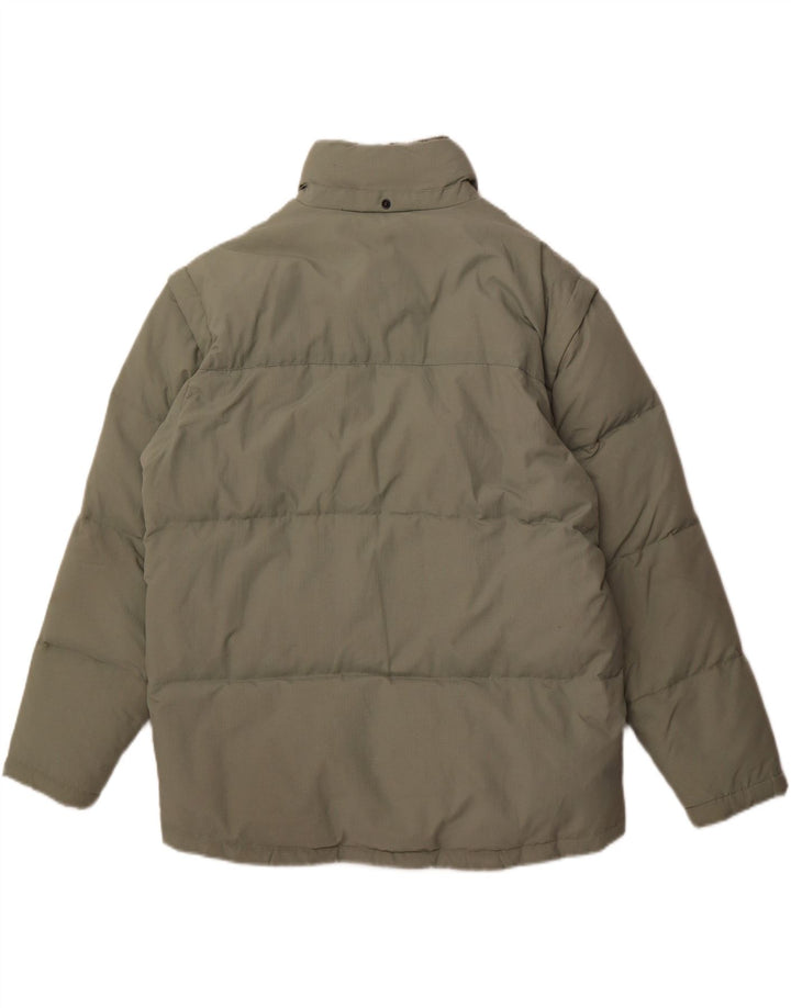 FILA Mens Padded Jacket UK 40 Large Green Polyamide