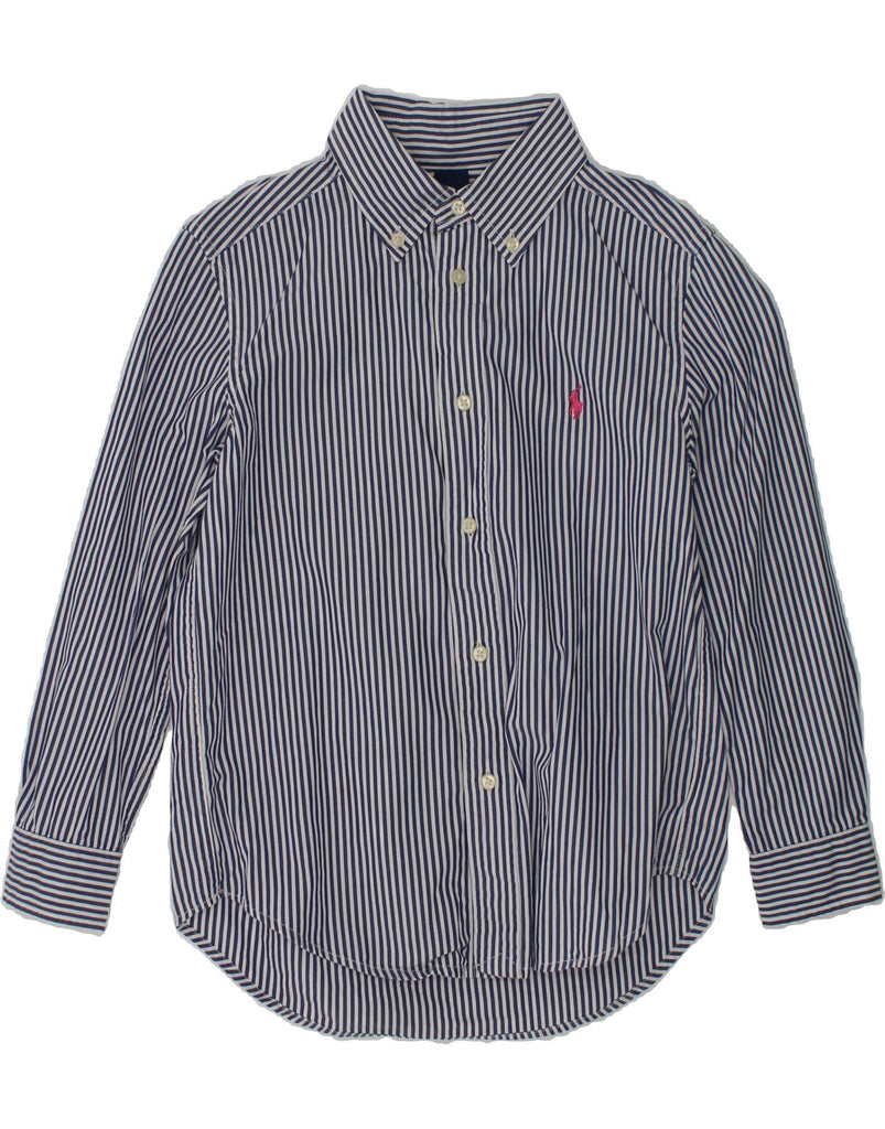 RALPH LAUREN Boys Shirt 5-6 Years Blue Striped Cotton | Vintage Ralph Lauren | Thrift | Second-Hand Ralph Lauren | Used Clothing | Messina Hembry 