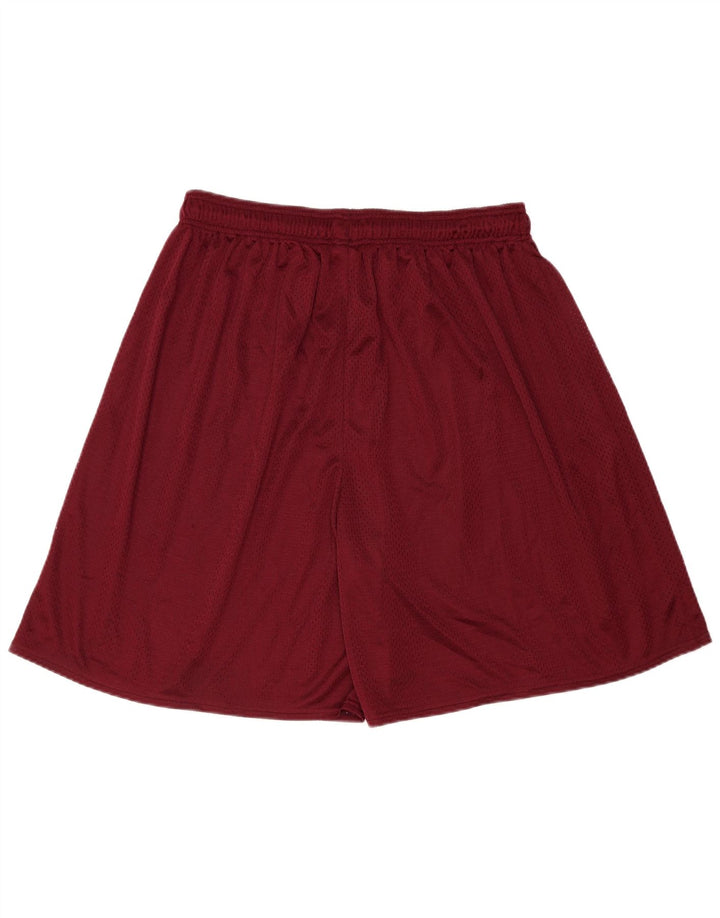 Russell Athletic Mens Sport Shorts 2XL  Burgundy Polyester